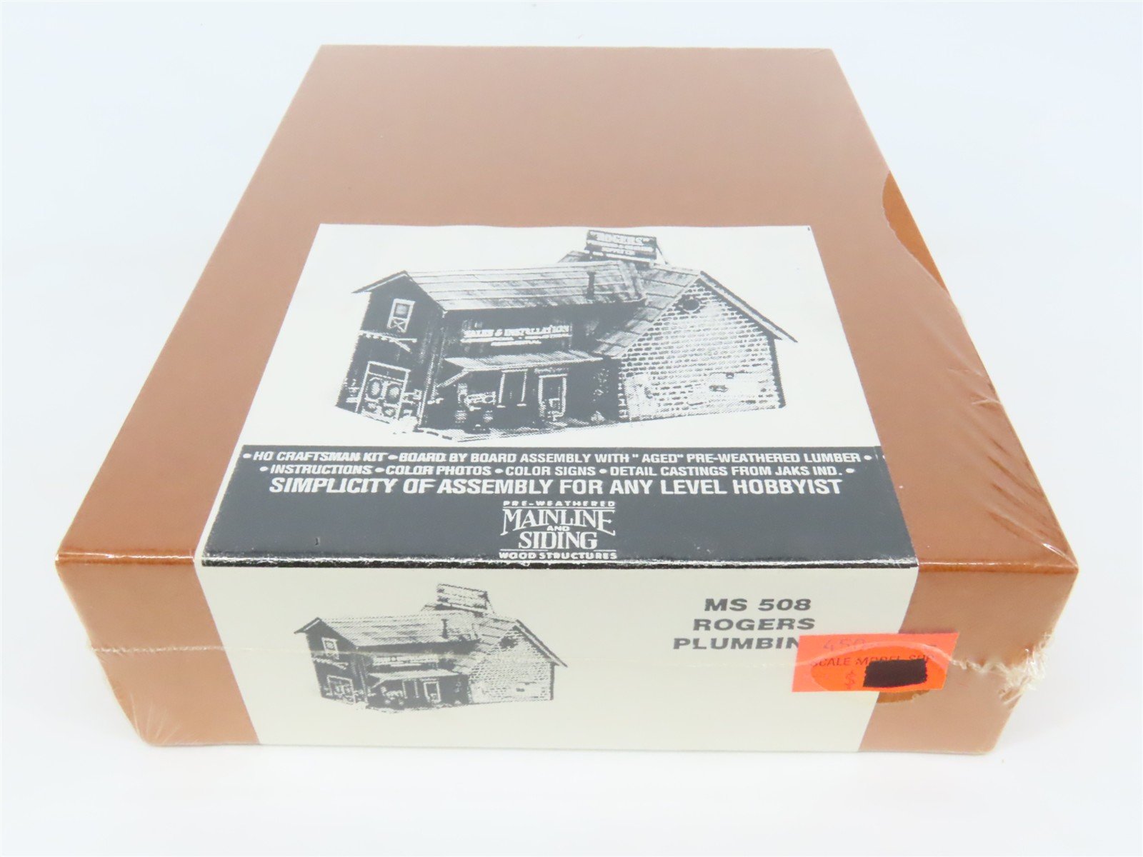 HO Scale Mainline & Siding MS 508 Rogers Plumbing Building Craftsman Kit SEALED
