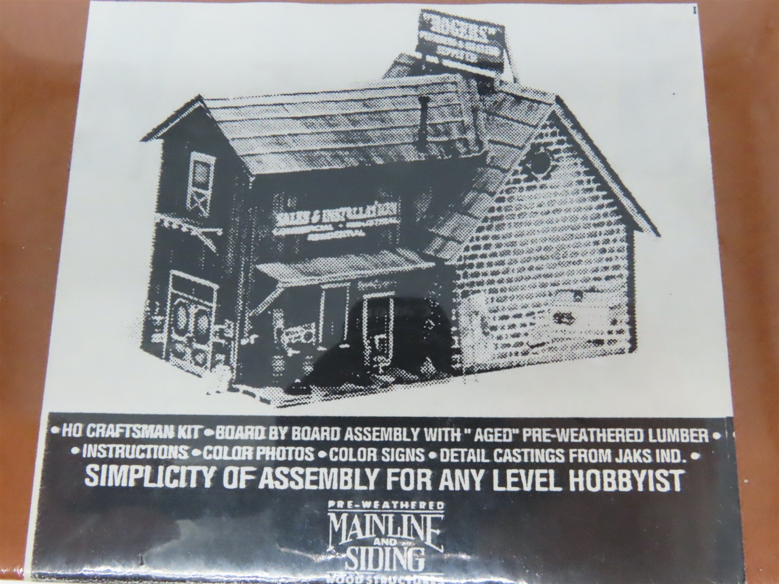 HO Scale Mainline & Siding MS 508 Rogers Plumbing Building Craftsman Kit SEALED