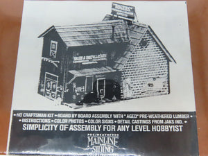 HO Scale Mainline & Siding MS 508 Rogers Plumbing Building Craftsman Kit SEALED