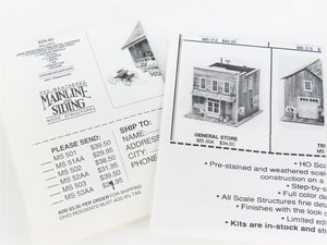 HO Scale Mainline & Siding MS 503 Pottery Barn Accessories Kit