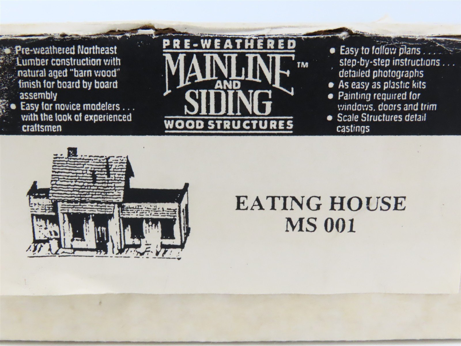 HO Scale Mainline & Siding MS 001 Eating House Building Craftsman Kit