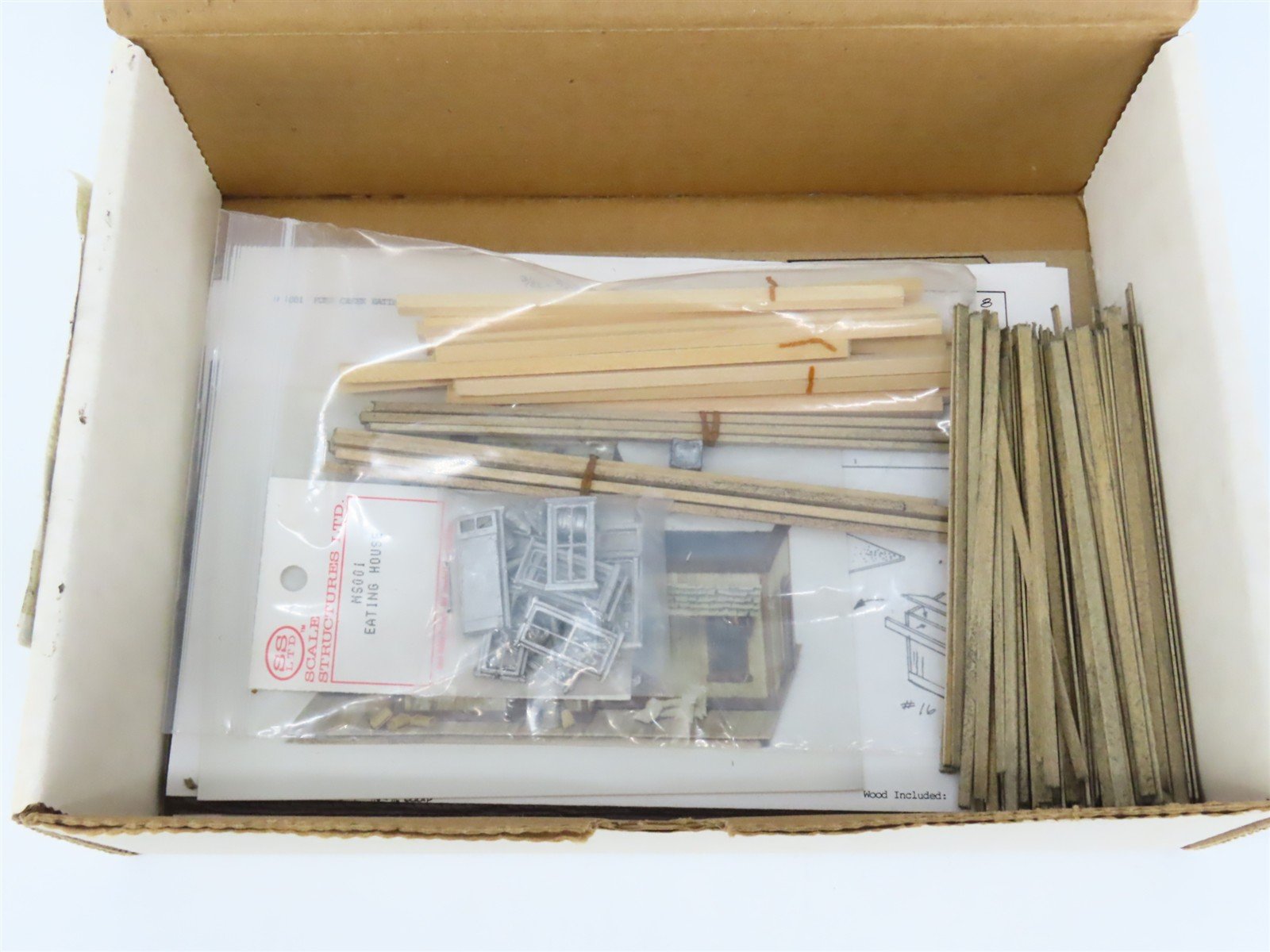 HO Scale Mainline & Siding MS 001 Eating House Building Craftsman Kit