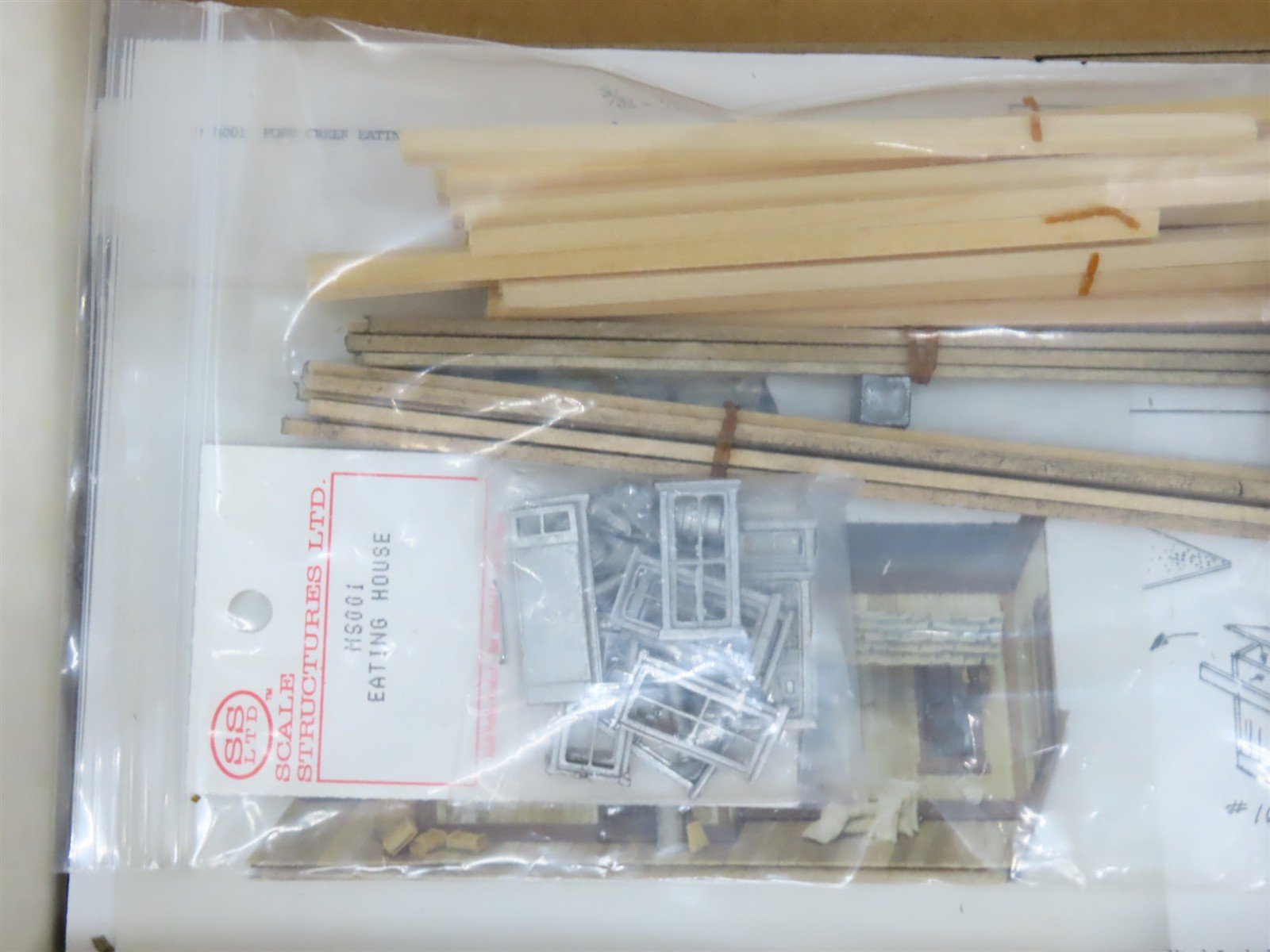 HO Scale Mainline & Siding MS 001 Eating House Building Craftsman Kit