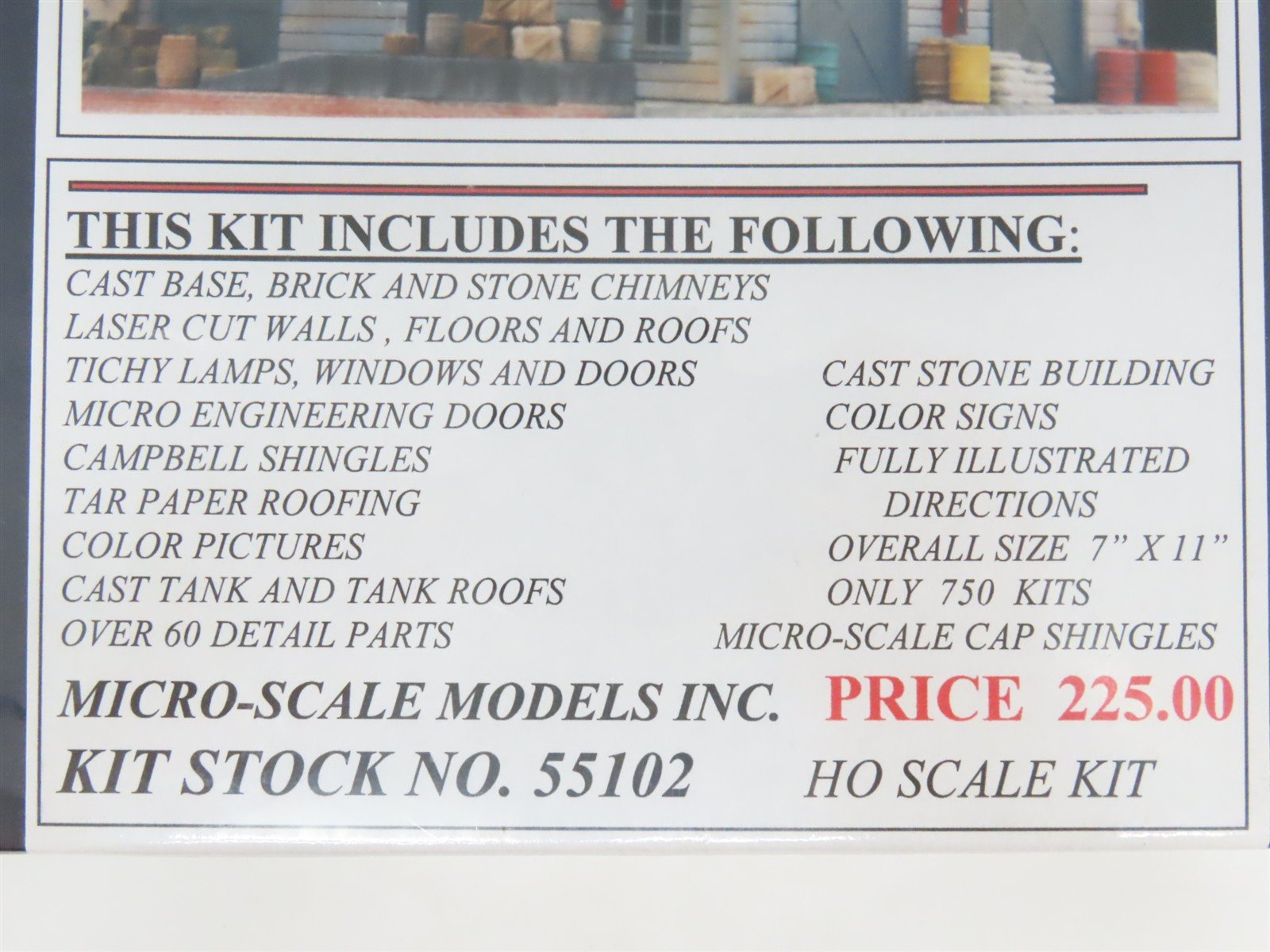 HO Scale Micro-Scale 55102 Never Peel Paint Co. Building Kit SEALED