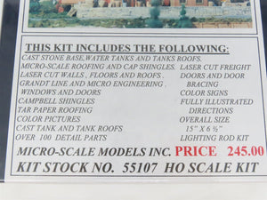 HO Scale Micro-Scale 55107 Cushing & Bliss Building Kit SEALED
