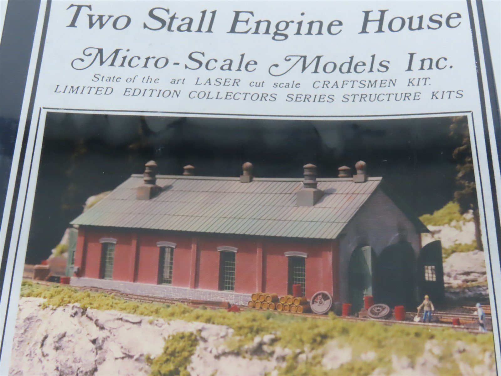 HO Scale Micro-Scale MSM-105 Two Stall Engine House Building Kit SEALED