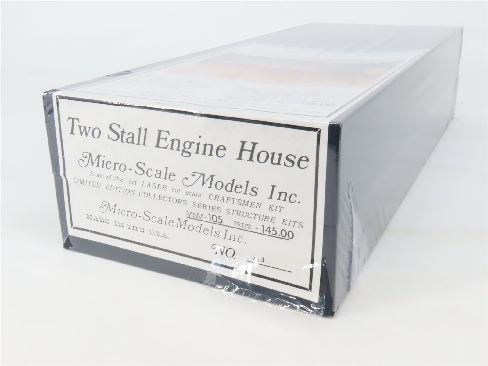 HO Scale Micro-Scale MSM-105 Two Stall Engine House Building Kit SEALED