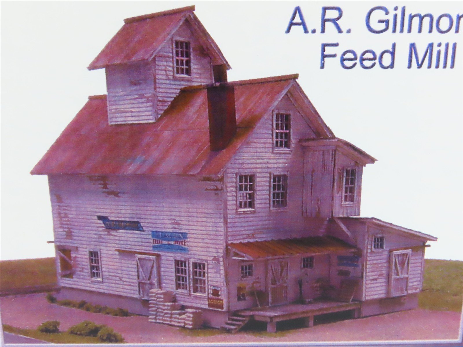 HO Scale Frenchie Gratts 101 A.R. Gilmore Feed Mill Building Kit