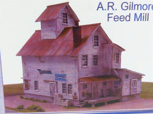 HO Scale Frenchie Gratts 101 A.R. Gilmore Feed Mill Building Kit