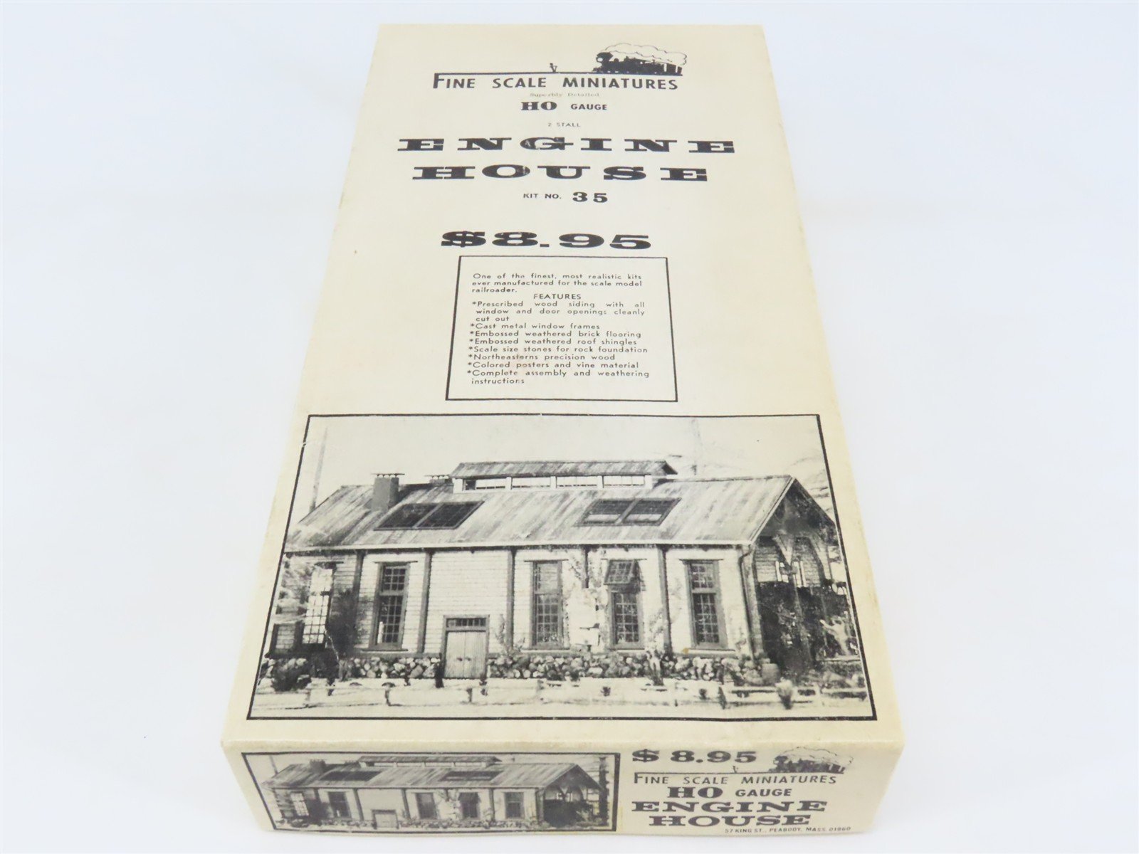 HO Scale Fine Scale Miniatures 35 Engine House Building Kit