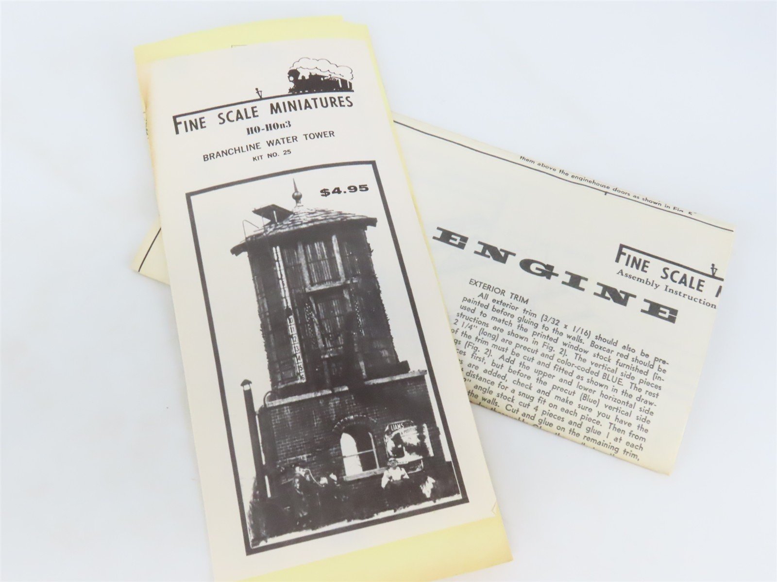 HO Scale Fine Scale Miniatures 35 Engine House Building Kit