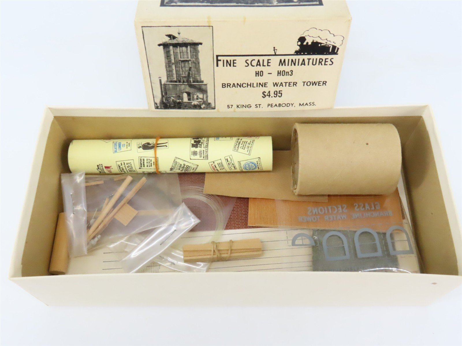 HO/HOn3 Scale Fine Scale Miniatures 25 Branchline Water Tower Building Kit