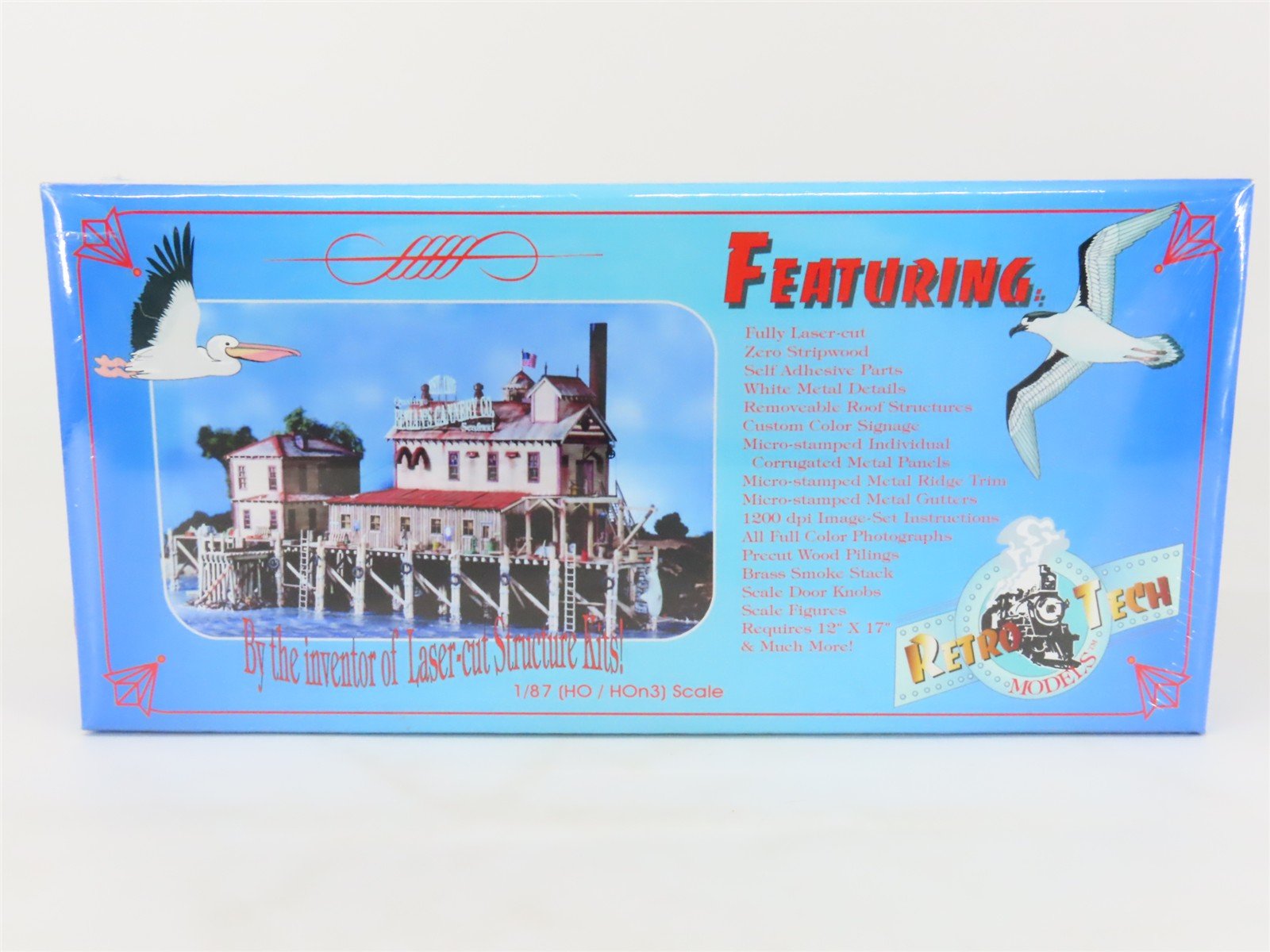 HO Scale Retro Tech 100-312/365 Finian's Cannery Co. Building Kit SEALED