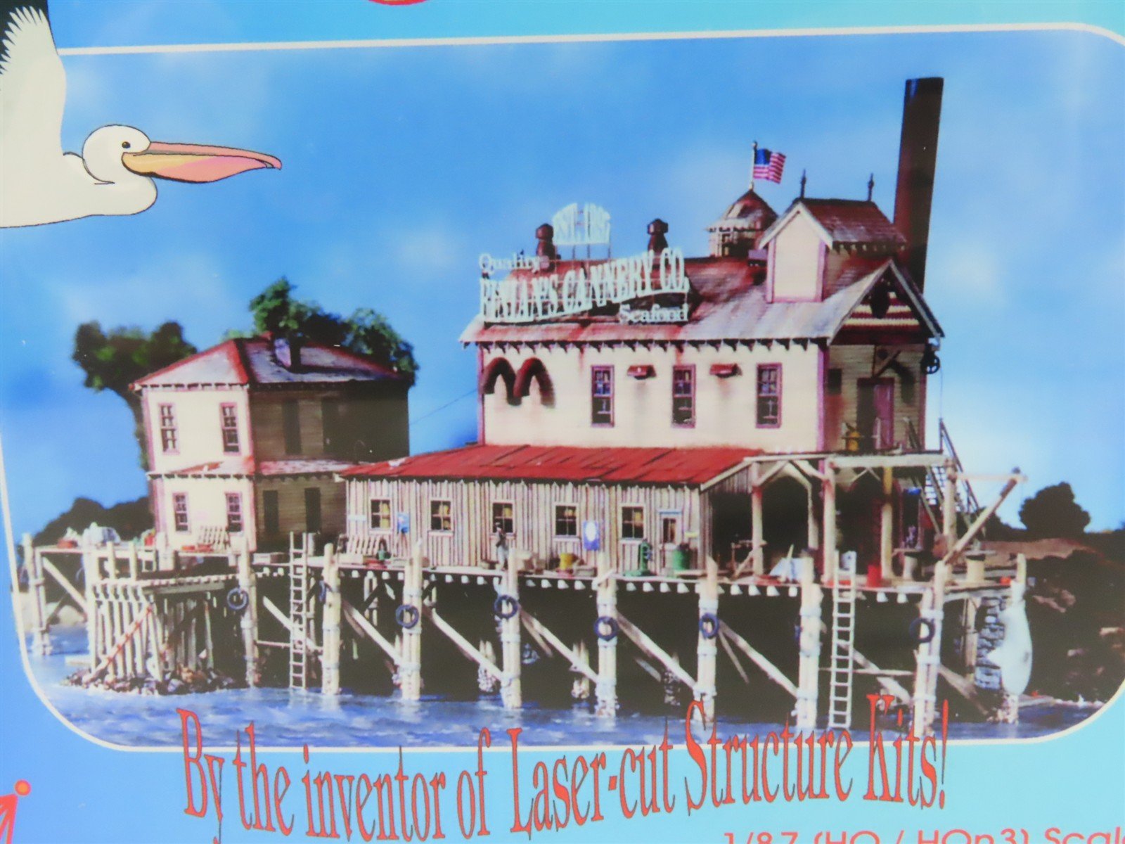 HO Scale Retro Tech 100-312/365 Finian's Cannery Co. Building Kit SEALED