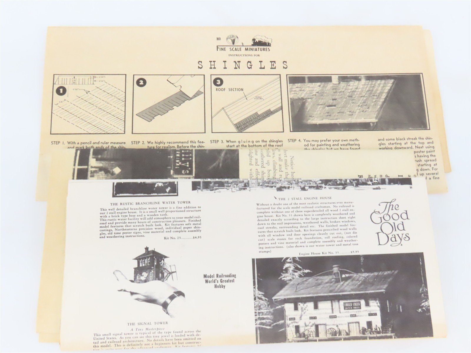 HO Scale Fine Scale Miniatures 55 Weary Willy's Truck Terminal Building Kit