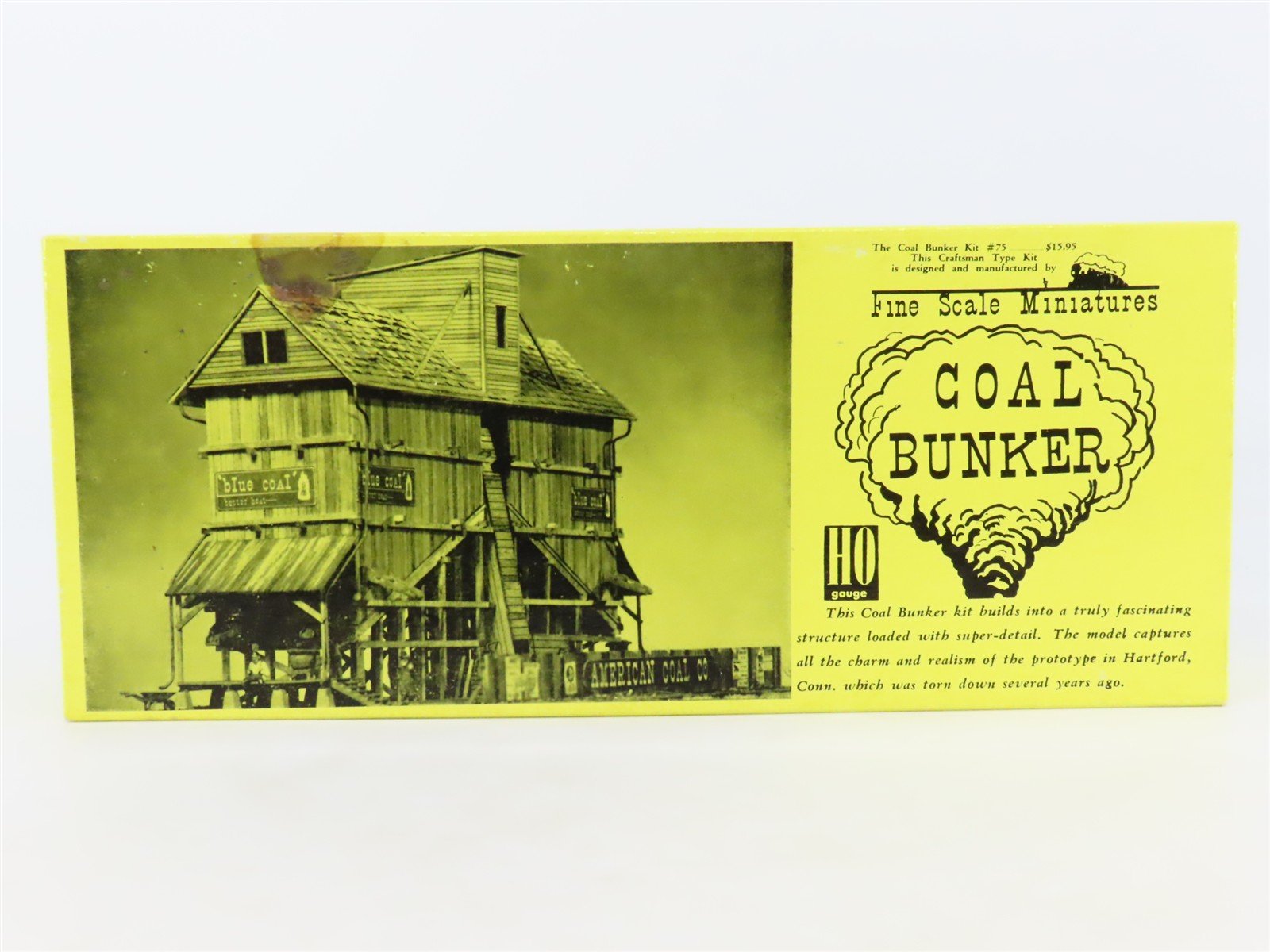 HO Scale Fine Scale Miniatures 75 Coal Bunker Building Kit