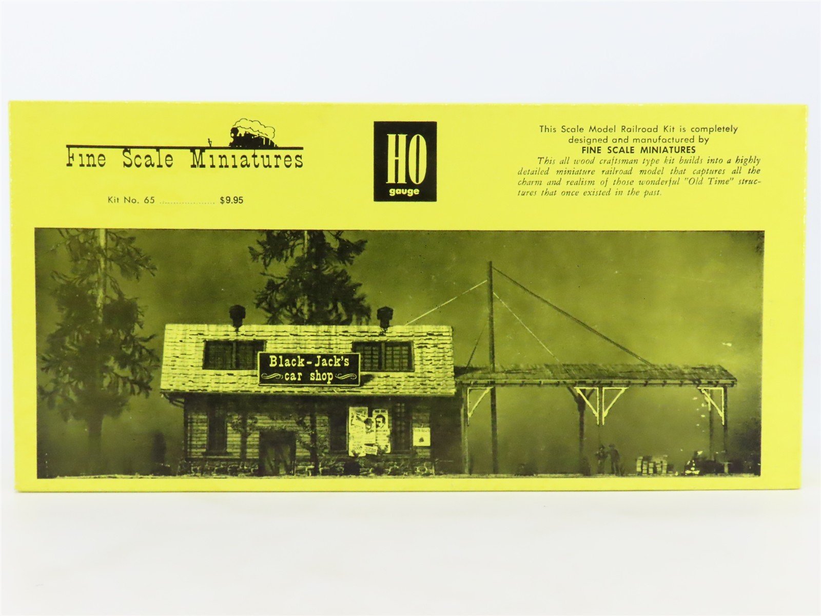 HO Scale Fine Scale Miniatures 65 Black-Jack's Car Shop Building Kit