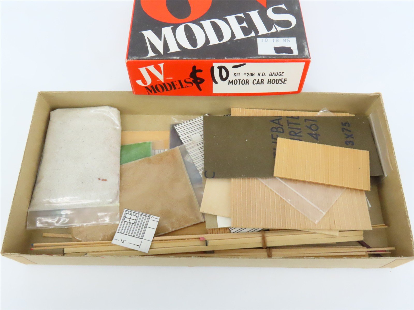 HO Scale JV Models 206 Motor Car House Building Kit
