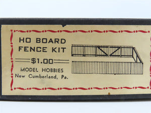HO Scale Model Hobbies Board Fence Building Kit