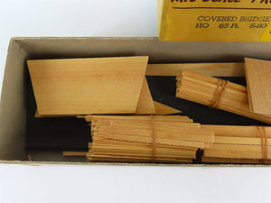 HO Scale Mil-Scale Products S-80 65' Covered Bridge Building Kit
