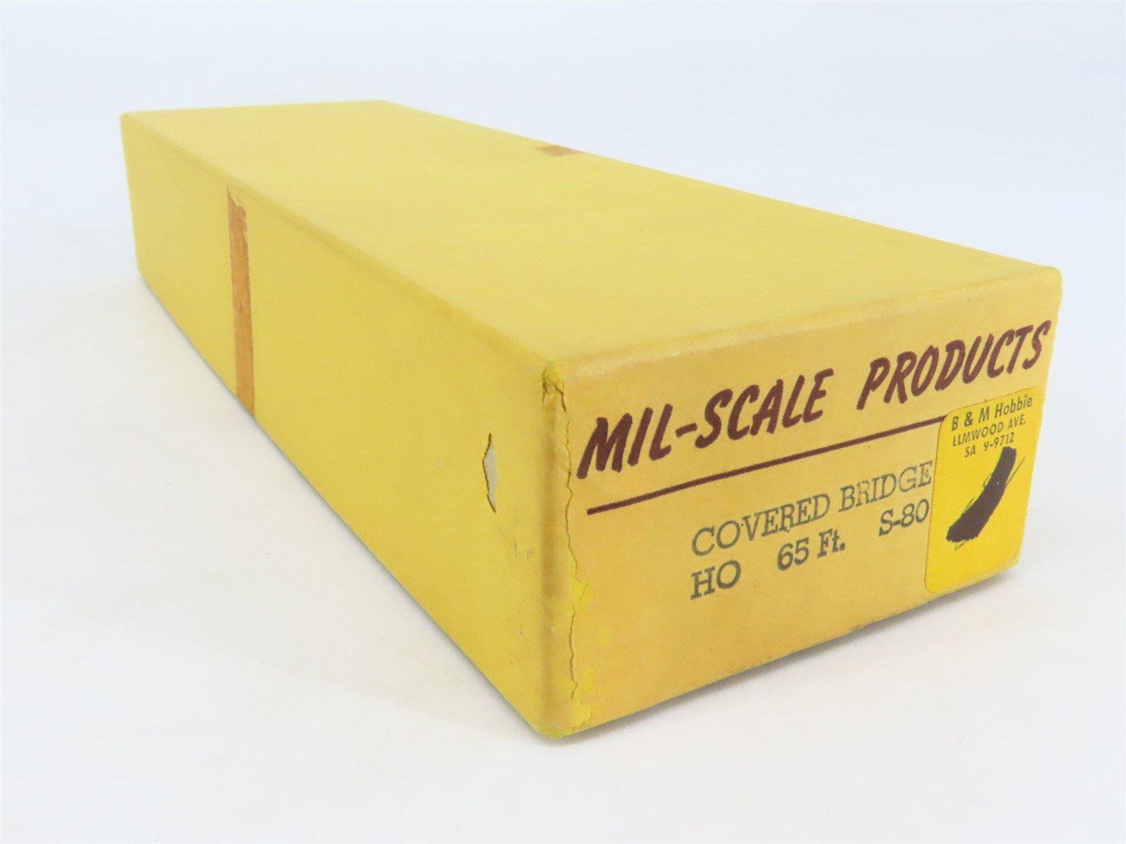 HO Scale Mil-Scale Products S-80 65' Covered Bridge Building Kit