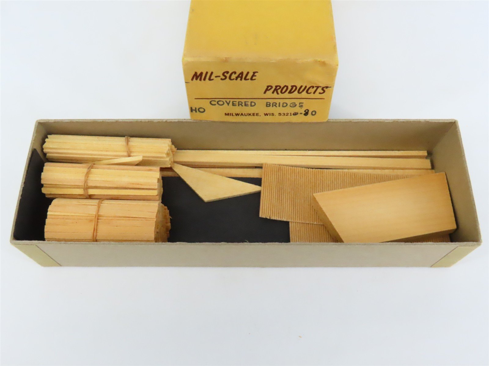 HO Scale Mil-Scale Products S-80 65' Covered Bridge Building Kit