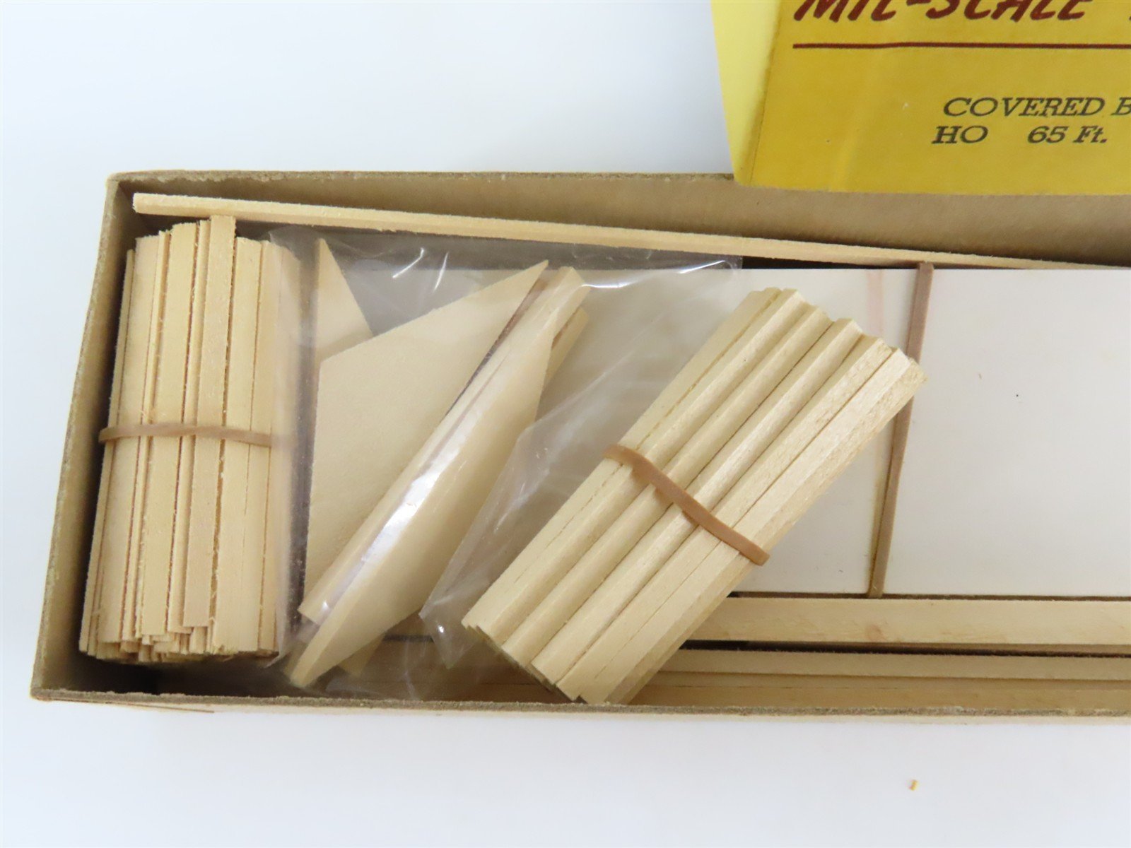 HO Scale Mil-Scale Products S-80 65' Covered Bridge Building Kit