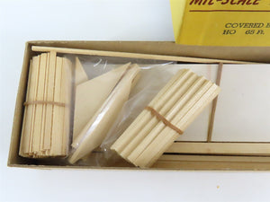 HO Scale Mil-Scale Products S-80 65' Covered Bridge Building Kit