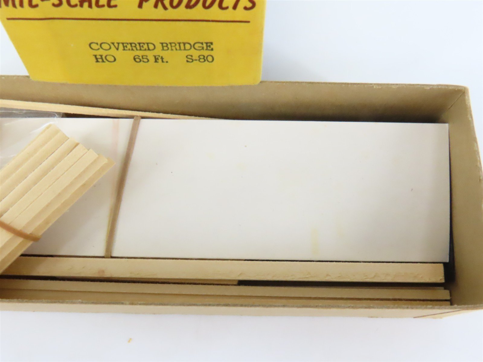 HO Scale Mil-Scale Products S-80 65' Covered Bridge Building Kit