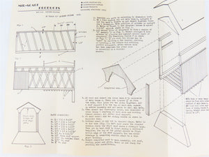 HO Scale Mil-Scale Products S-80 65' Covered Bridge Building Kit