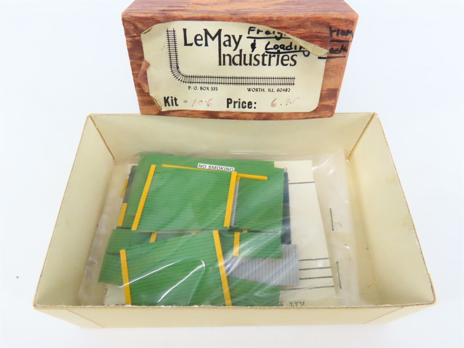 HO Scale LeMay Industries 106 Freight Station Loading Dock Building Kit