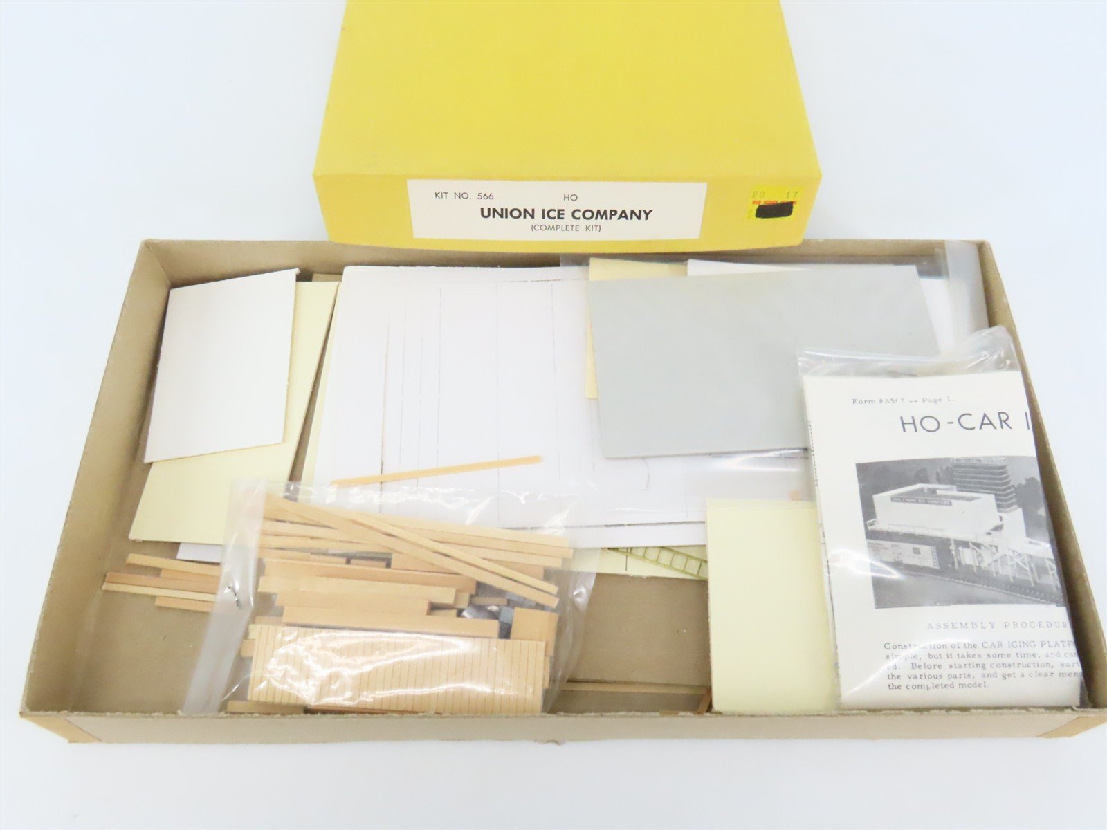 HO Scale California Model Co 566 Union Ice Company Building Craftsman Kit