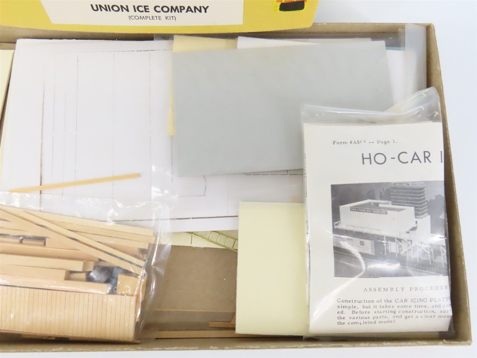 HO Scale California Model Co 566 Union Ice Company Building Craftsman Kit
