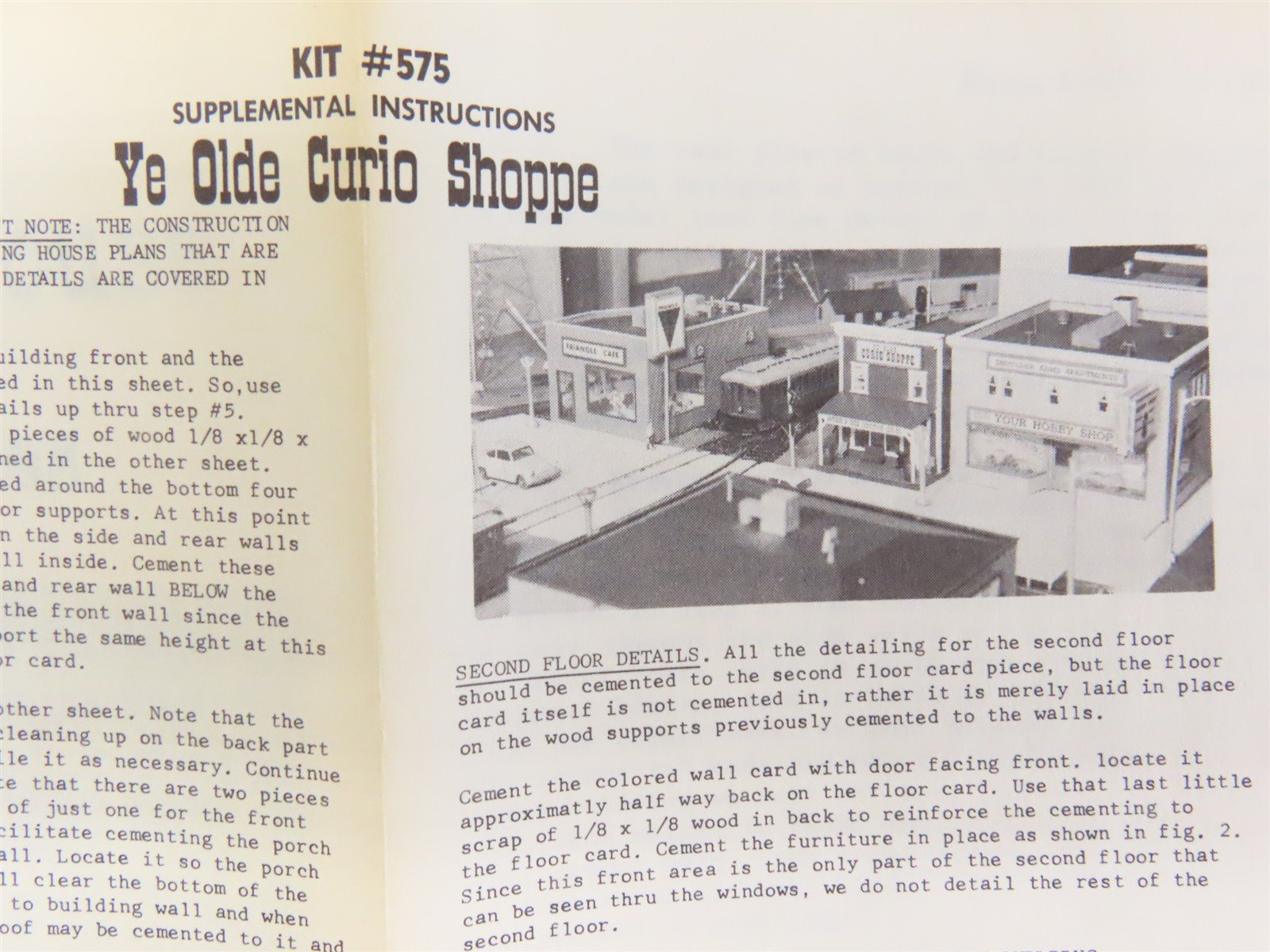 HO Scale Suydam 575 Ye Olde Curio Shoppe Building Craftsman Kit