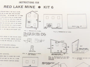 HO Scale California Model Co. 6 Red Lake Mine Building Craftsman Kit