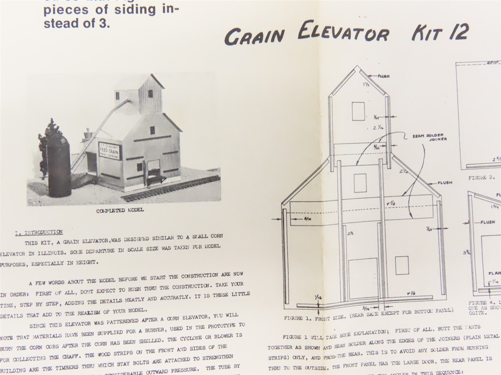 HO Scale California Model Co. 12 Grain Elevator Building Craftsman Kit