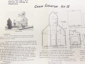 HO Scale California Model Co. 12 Grain Elevator Building Craftsman Kit