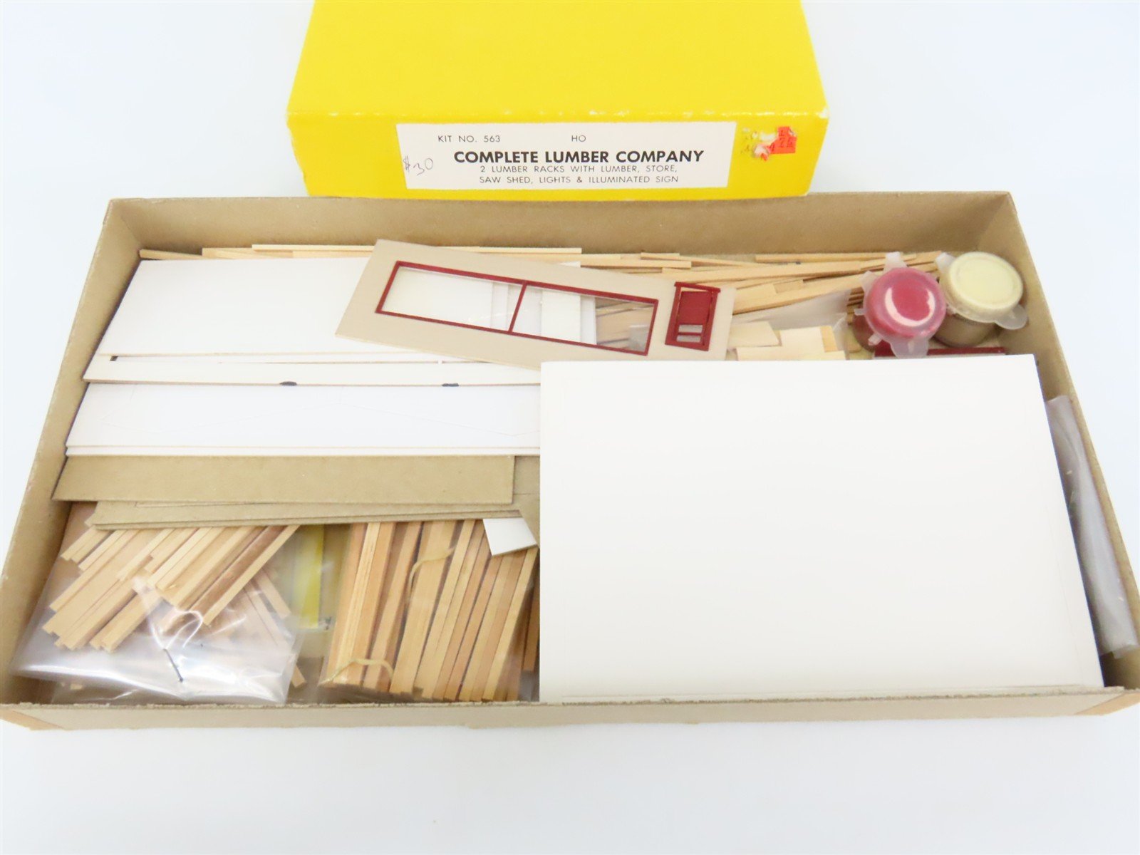 HO Scale California Model Co. 563 Complete Lumber Co. Building Craftsman Kit