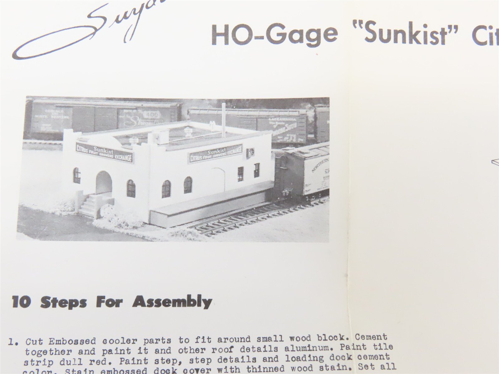 HO California Model Co. 83 Sunkist Citrus Fruit Growers Exchange Craftsman Kit