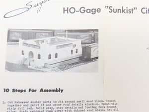 HO California Model Co. 83 Sunkist Citrus Fruit Growers Exchange Craftsman Kit