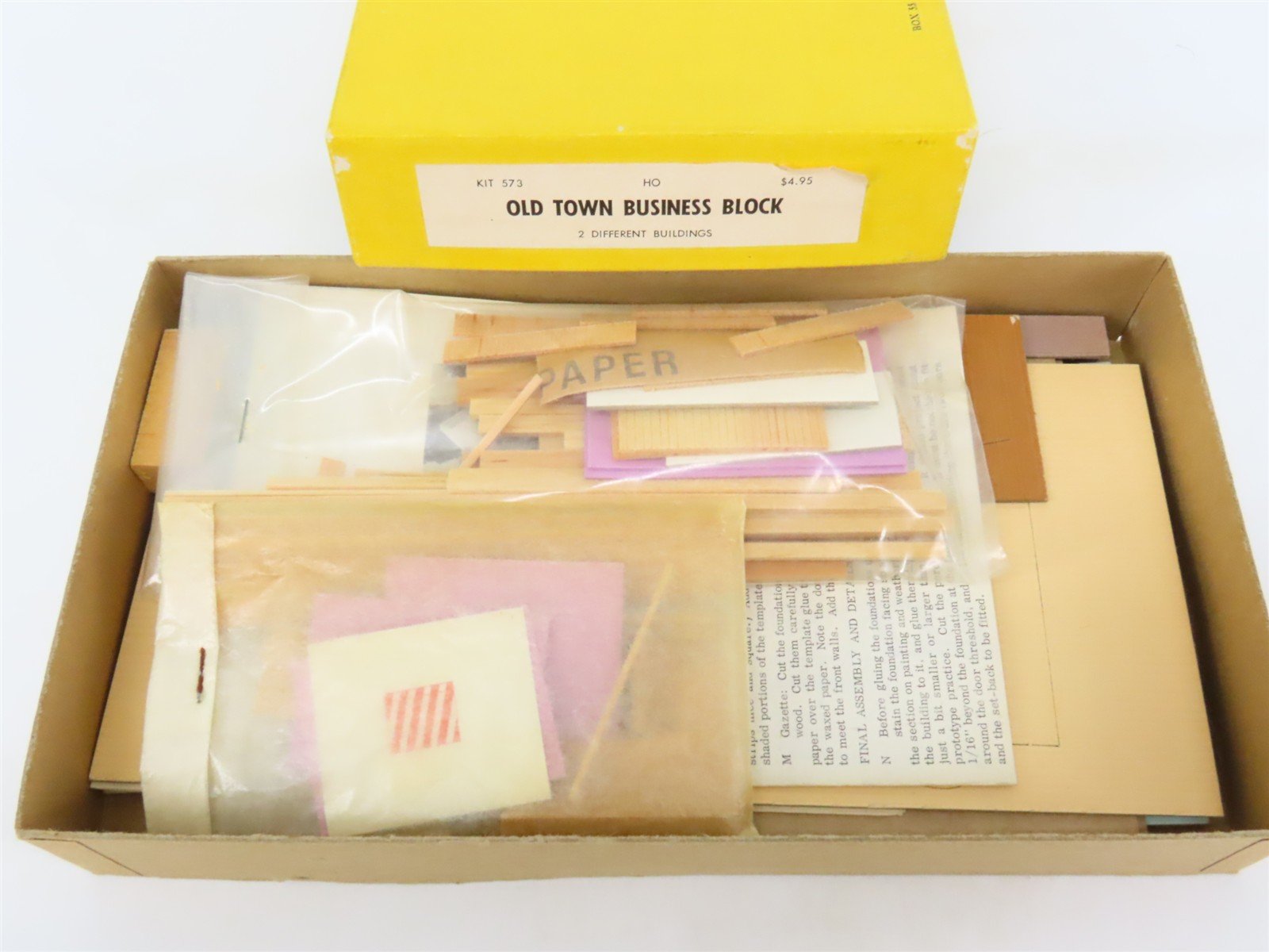 HO Scale Suydam 573 Old Town Business Block Building Craftsman Kit