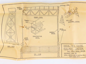 HO Scale Ideal B24 Signal Bridge Building Craftsman Kit