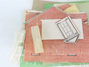HO Scale Ideal Two-Story Brick House Building Craftsman Kit