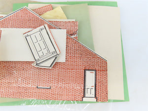 HO Scale Ideal Two-Story Brick House Building Craftsman Kit