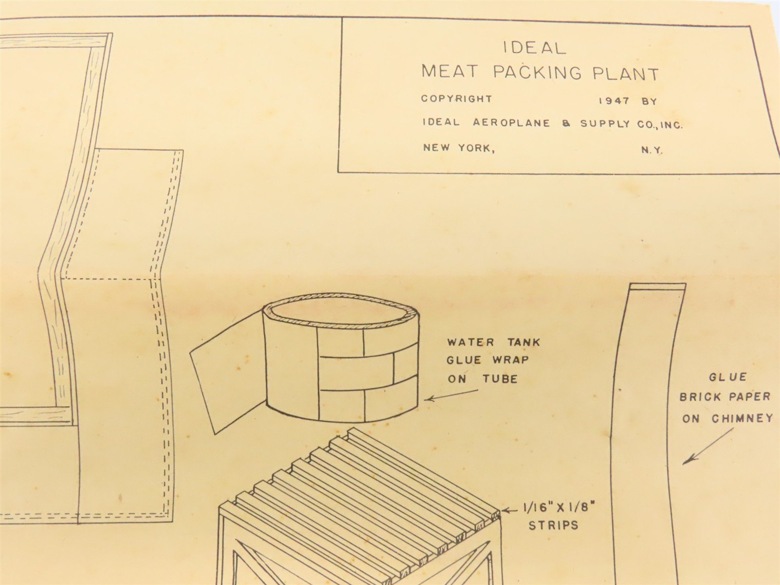 HO Scale Ideal Meat Packing Plant Building Craftsman Kit