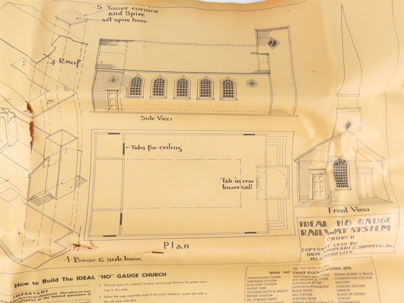 HO Scale Ideal Church Building Craftsman Kit