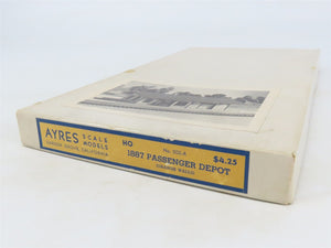 HO Scale Ayres 502-A 1887 Passenger Depot Building Craftsman Kit
