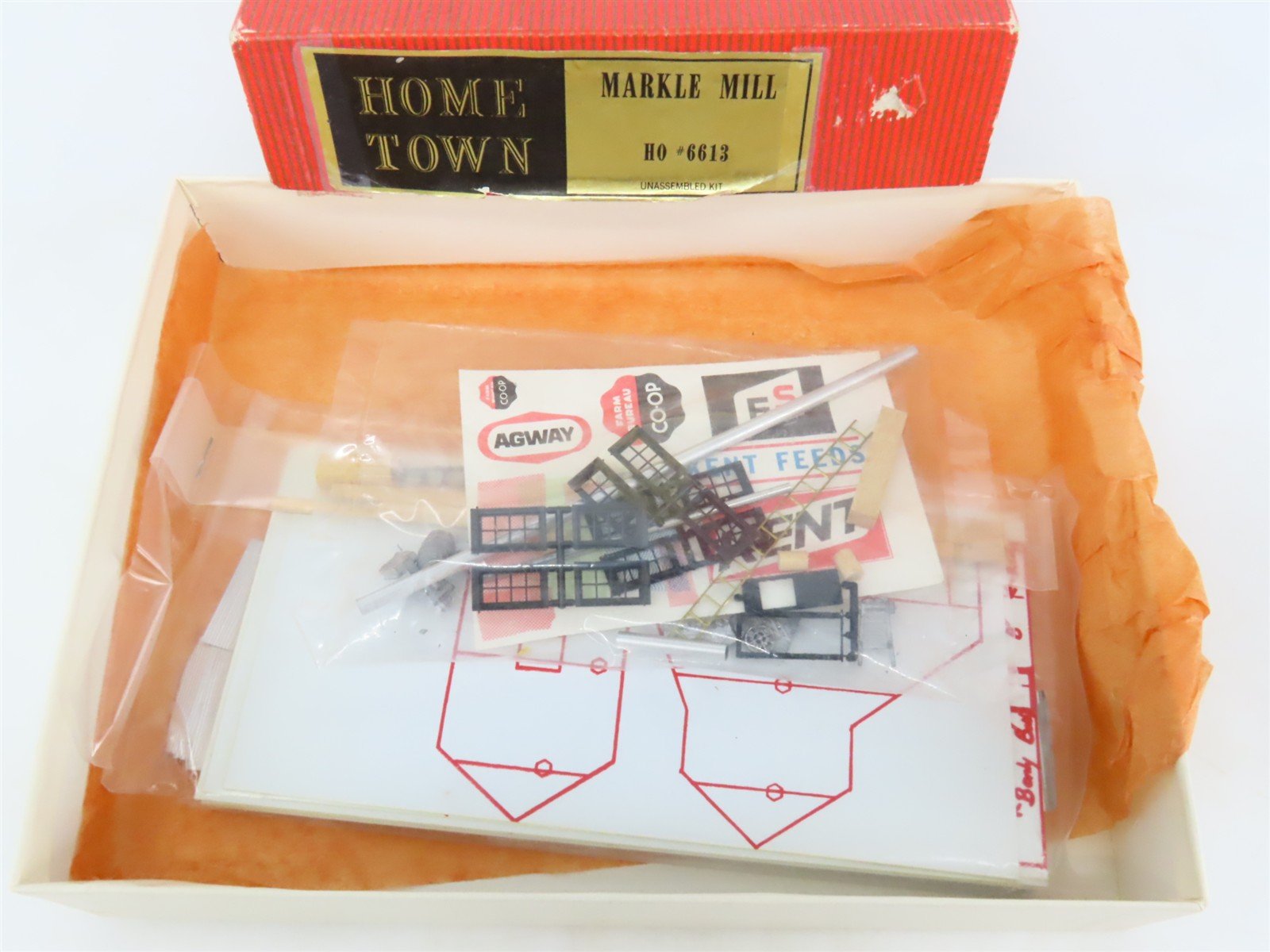 HO Scale Ayres Home Town 6613 Markle Mill Building Craftsman Kit