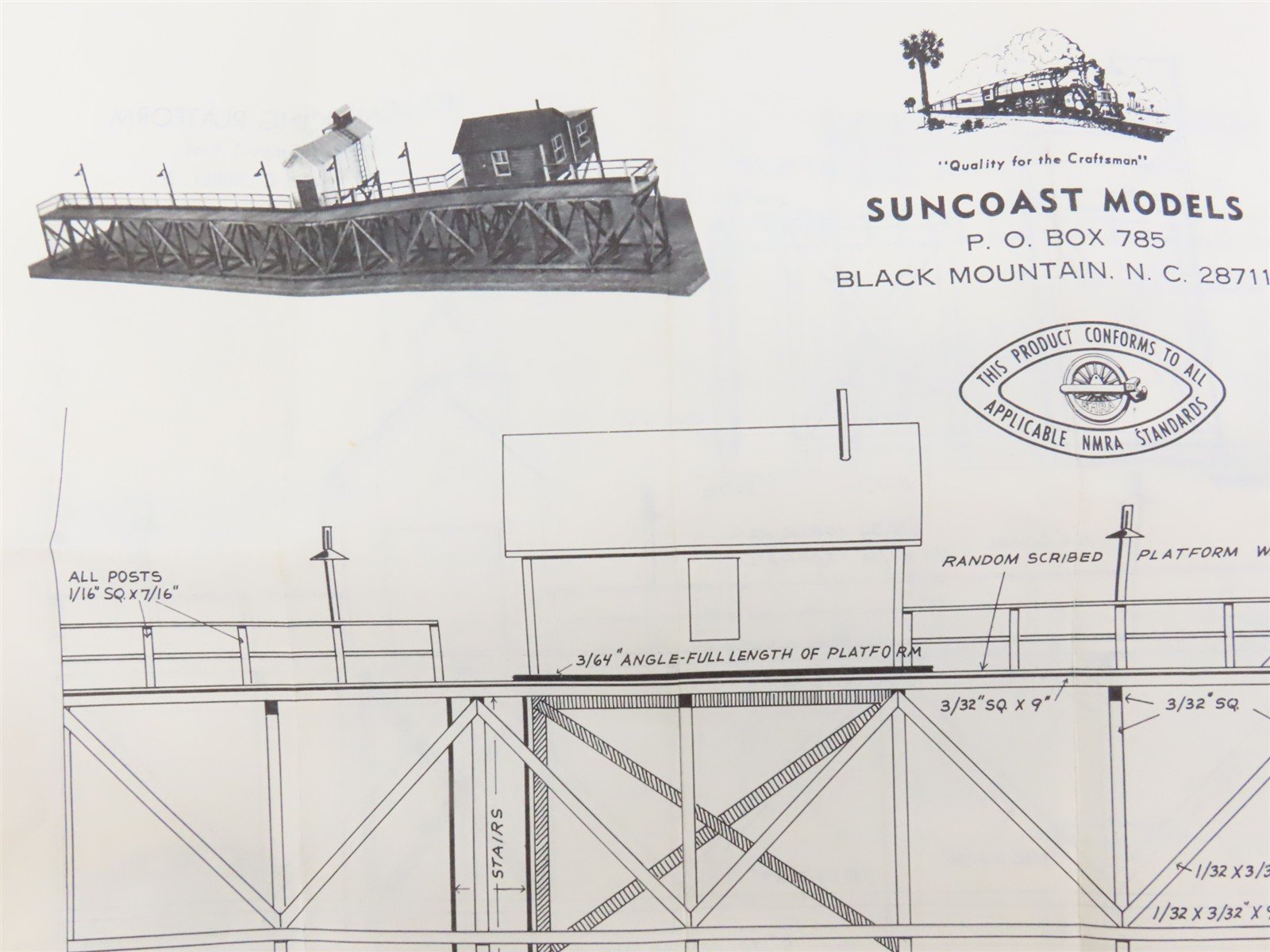HO Scale Suncoast Models 3020 Icing Platform Building Craftsman Kit