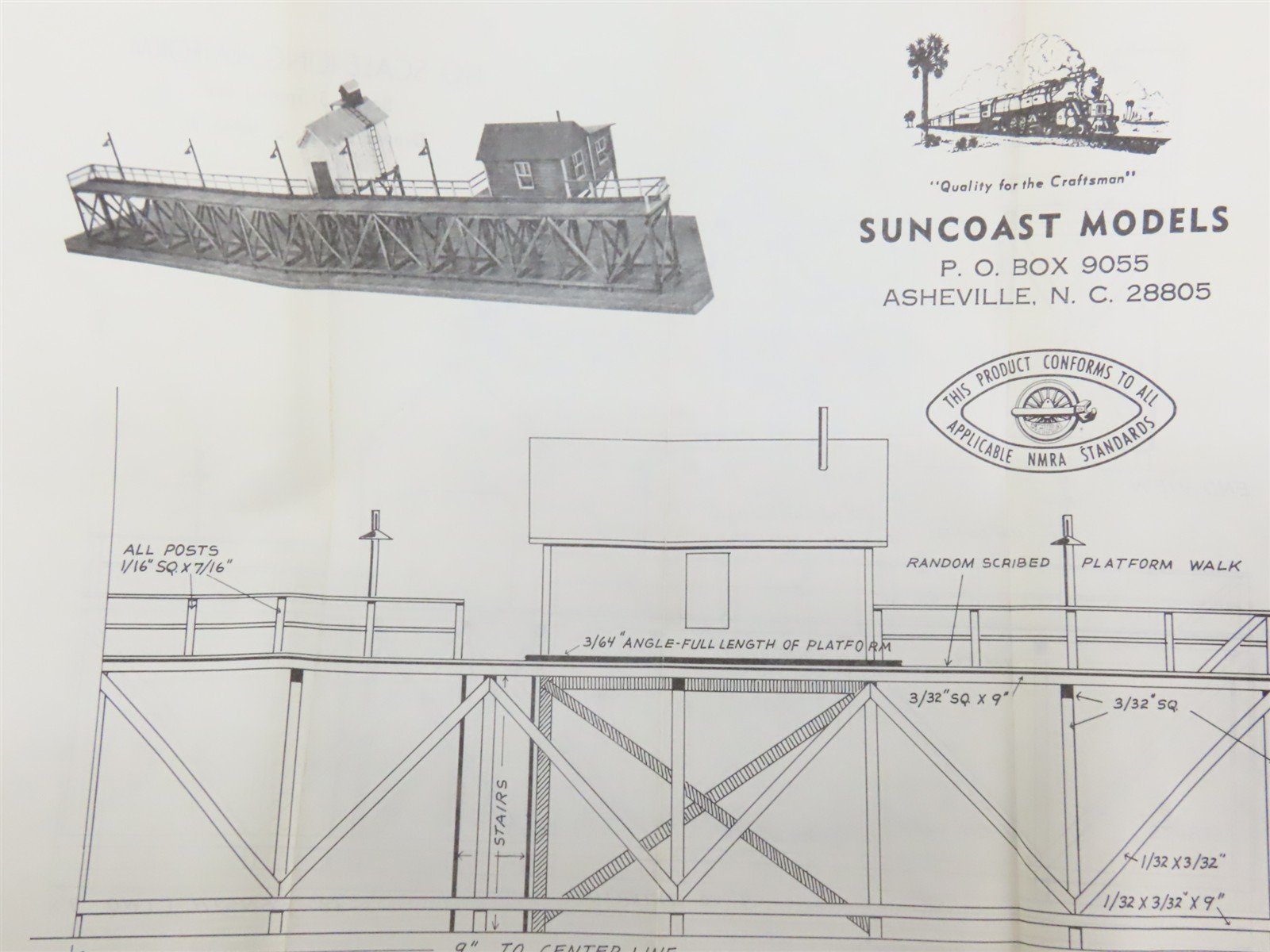 HO Scale Suncoast Models 3020 Icing Platform Building Craftsman Kit